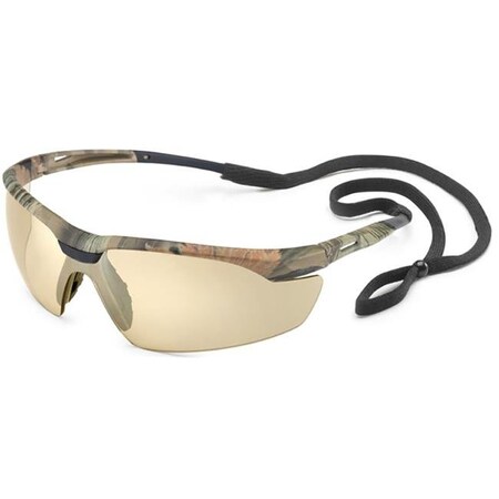 Gateway Safety Gateway Safety 280383571 Camo & Bronze Mirror Conqueror Safety Glasses with Retainer 280383571
